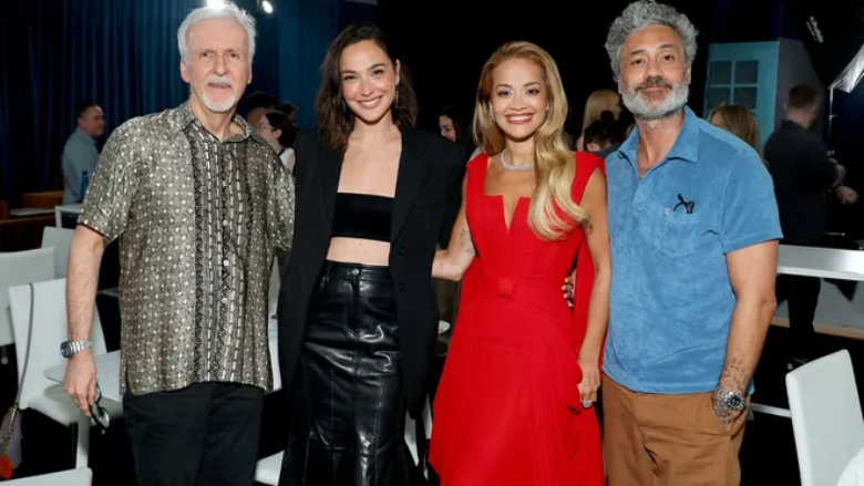 Rita Ora dhe Taika Waititi takohen me regjisorin legjendar James Cameron