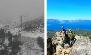 Liqeni Tahoe në SHBA sheh “borën e parë të gushtit në 20 vjet”