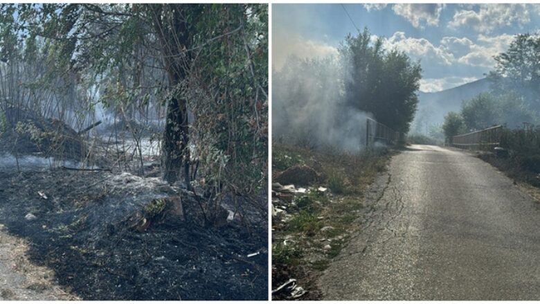 Zjarrvënia e qëllimshme lë pa rrymë disa fshatra të Gjakovës