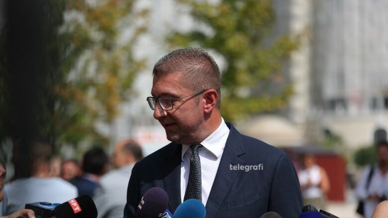 Mickoski: Për politikanët e opozitës së pari vijnë problemet për keqpërdorimet që kanë bërë në të kaluarën e jo zgjedhjet