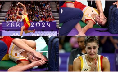 Kur fati ta kthen shpinën: Ishte shumë afër finales, por u lëndua dhe mbeti pa medalje – Carolina Marin lë fushën mes lotësh