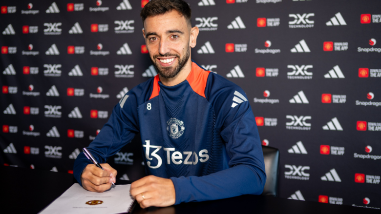 Zyrtare: Bruno Fernandes nënshkruan kontratë të re me Manchester United