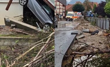 Stuhi në Gjermani, njerëzit bllokohen në automjete