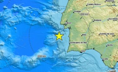 Një tërmet me magnitudë 5.4 ballë të Rihter godet Portugalinë