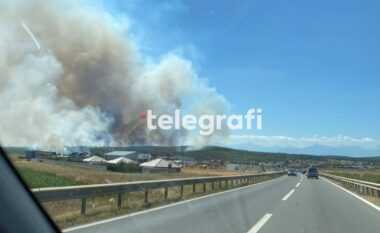 Zjarr në një pjesë fushore dhe malore të Komunës së Malishevës