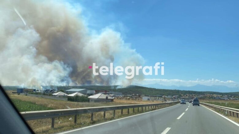 Zjarr në një pjesë fushore dhe malore të Komunës së Malishevës