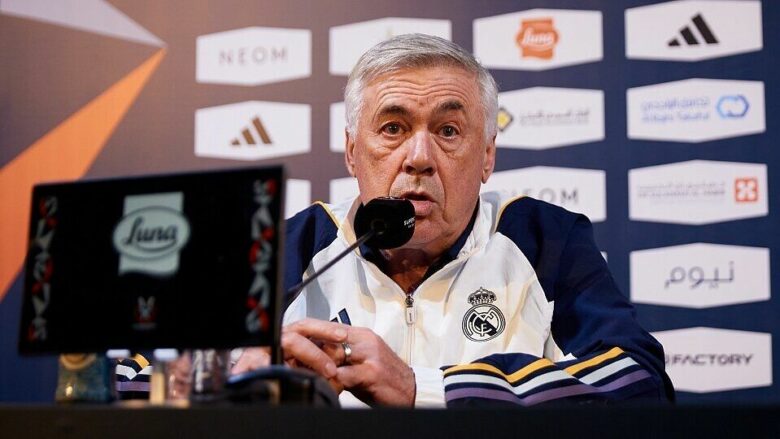 Carlo Ancelotti paralajmëron lojtarët e Real Madridit para ndeshjes me Atalantan