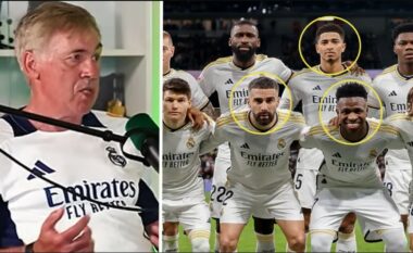 Ancelotti zgjedh fituesin e Topit të Artë mes Vinicius Jr, Bellingham dhe Carvajal