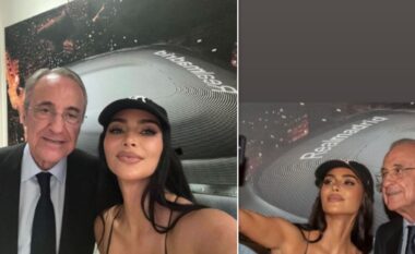 Kim Kardashian dhe Florentino Perez, historia e një selfie për miliona ndjekës