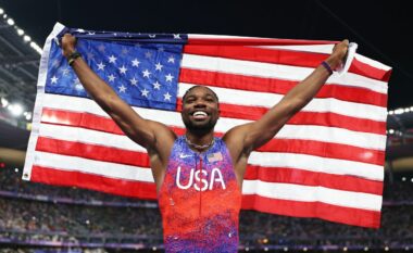 Të mijtat e sekondës i dhanë fund pritjes 20 vjeçare të SHBA-ve për medalje të artë në 100 metra për meshkuj në Lojërat Olimpike