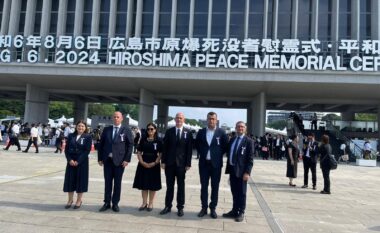 Kryetari i Istogut, Ilir Ferati, viziton Japoninë për ceremoninë përkujtimore të paqes në Hiroshima