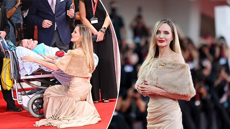 Momenti emocionues kur Angelina Jolie shkoi për të takuar fansin e sëmurë në shtrat gjatë Festivalit të Filmit në Venecia