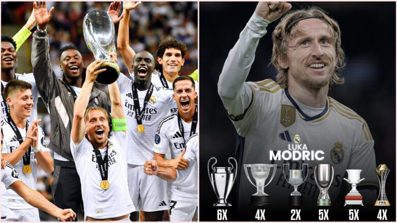 Luka Modric bëhet lojtari me më shumë trofe në historinë e Real Madridit