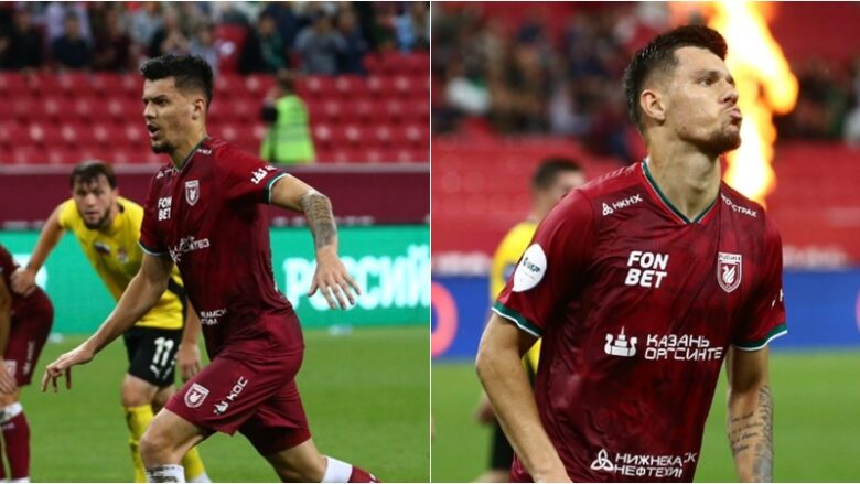 Vazhdon forma e lartë e Mirlind Dakut, shkëlqen me gol dhe asistim për Rubin Kazanin