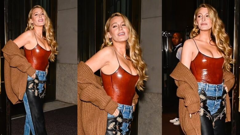 Blake Lively tërheq vëmendjen me një stil shumë të veçantë, gjatë mbrëmjes në New York