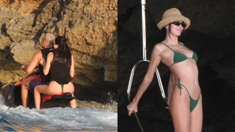 Kendall Jenner tregon figurën e saj mahnitëse në bikini, në një jaht në Ibiza