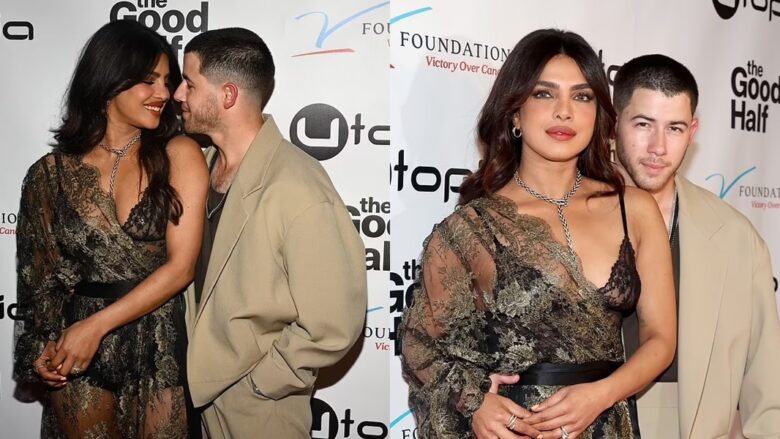 Priyanka Chopra shfaqet me një veshje mahnitëse, ndërsa mbështet bashkëshortin Nick Jonas në premierën e “The Good Half”