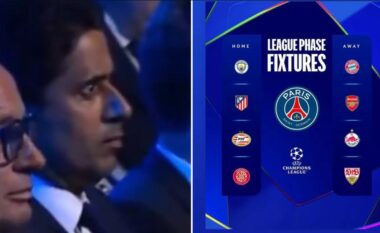 Përballje ‘ferri’, bëhet viral reagimi i presidentit të PSG-së pas shortit të Ligës së Kampionëve