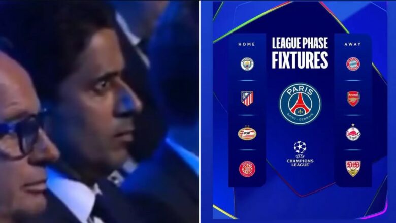 Përballje ‘ferri’, bëhet viral reagimi i presidentit të PSG-së pas shortit të Ligës së Kampionëve