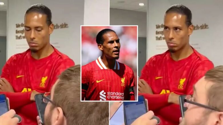 Van Dijk jep një përditësim shqetësues kur pyetet për të ardhmen e tij tek Liverpooli