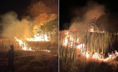 Zjarrfikësit përballen me vështirësi në tri lokacione të Suharekës, derisa zjarret përhapen tutje