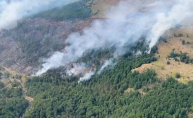 Helikopteri Cougar dhe 60 efektivë të Forcave të Armatosura angazhohen për shuarjen e zjarrit në Mirditë