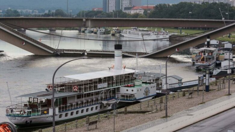 Shembet pjesërisht një urë në lindje të Gjermanisë, ndërpritet trafiku në Dresden – nuk raportohet për të lënduar