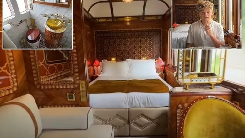 The American YouTuber spends the night in the 32 thousand dollar suite of the most expensive train in the world endless luxury Telegrafi Telegrafi