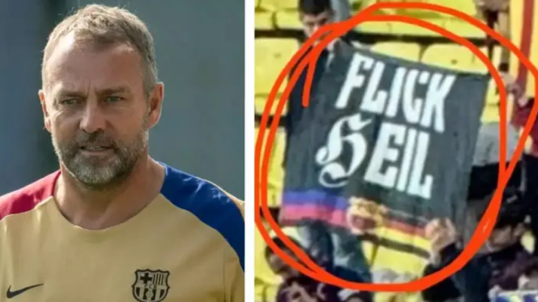 Barcelona dënohet nga UEFA shkaku i një flamuri racist të Hansi Flick