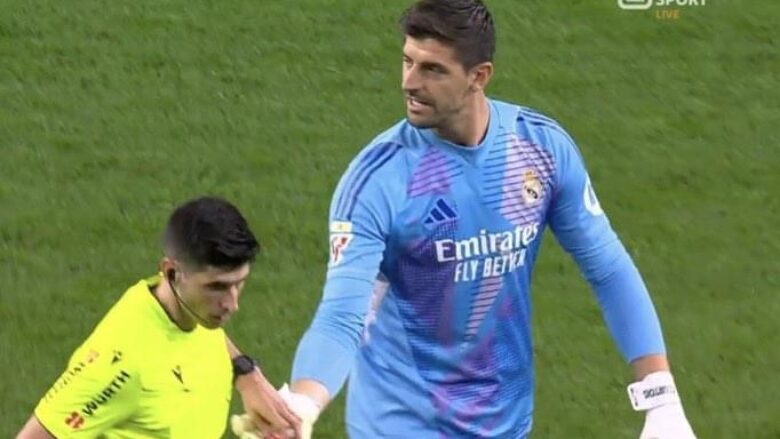 Ndërpritet derbi Atletico Madrid – Real Madrid, shkak veprimet e tifozëve ndaj Courtois