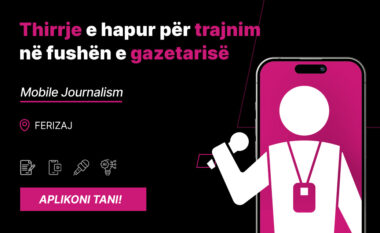 Thirrje e hapur për trajnim në fushën e gazetarisë, (Mobile Journalism) në Ferizaj