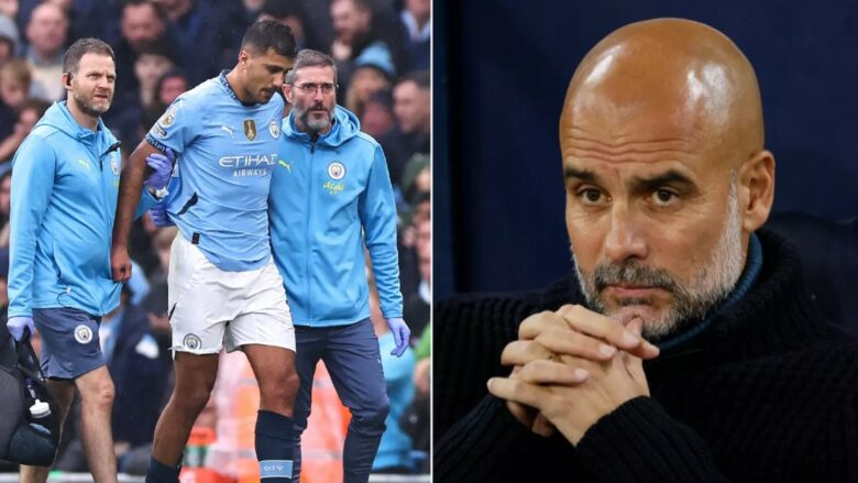 Man City përpilon listën prej katër yjeve për ta zëvendësuar Rodrin pas lëndimit të rëndë