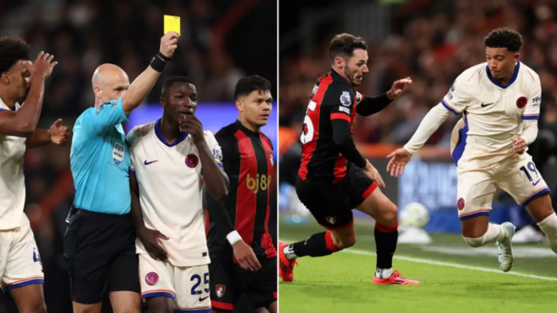 Bournemouth – Chelsea, në histori të Ligës Premier për më së shumti kartonë të verdhë