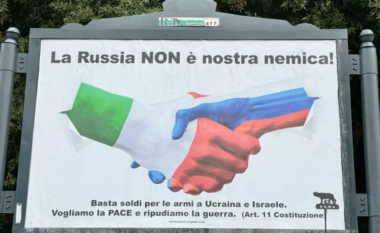 Postera pro-rus shfaqen në të gjithë Italinë