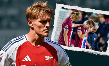 Tronditet Arsenali Odegaard pëson lëndim të rëndë dhe largohet nga fusha duke qarë