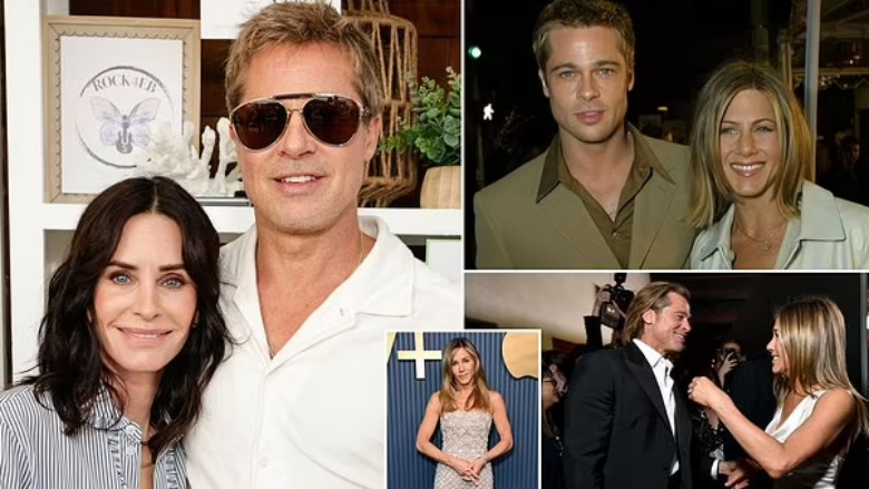 Brad Pitt dhe Courteney Cox shfaqen krah njëri-tjetrit pas një kohe të gjatë