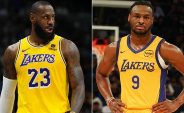 Një situatë e pazakontë në stërvitjen e Lakers – LeBron James goditi djalin e tij dhe më pas e ofendoi