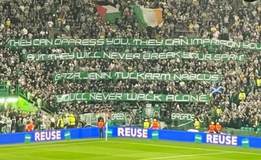 UEFA i ndëshkon gjithmonë, por tifozët e Celtic vazhdojnë përkrahjen për Palestinën: Një mesazh i ri në ndeshjen e Ligës së Kampionëve