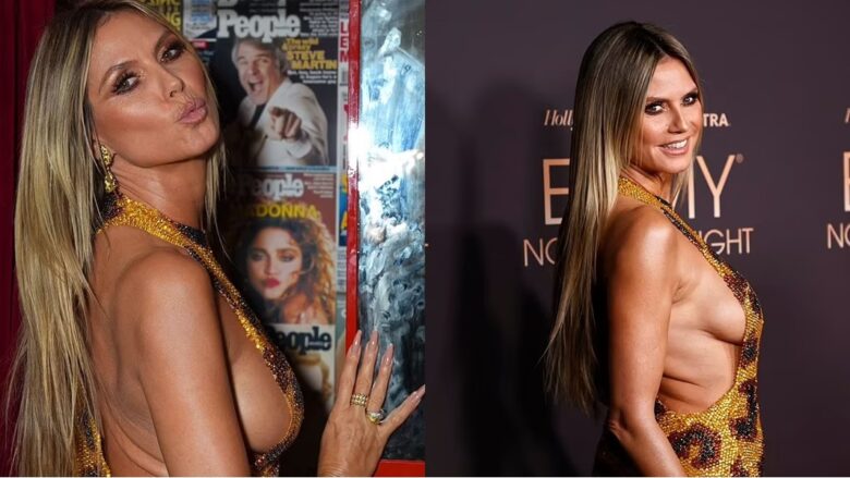 Heidi Klum duket provokuese me një fustan të shkurtë në festën e “Emmys“