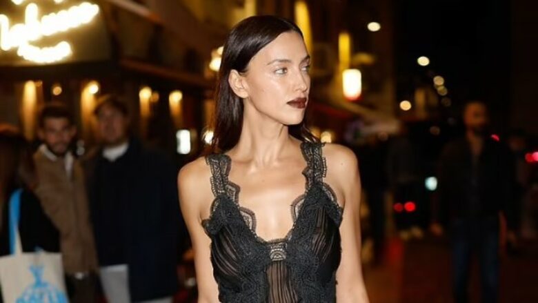 Irina Shayk mahnit me një fustan të tejdukshëm në eventin e “Vogue” gjatë Javës së Modës në Milano