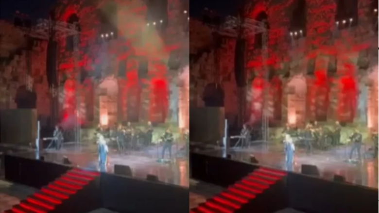 Këngëtarja e njohur greke Marinella humb ndjenjat gjatë performancës në koncert