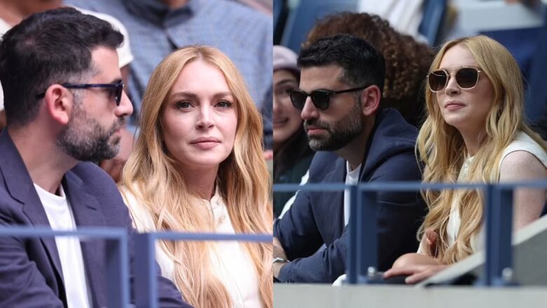 Lindsay Lohan dukej tejet elegante gjatë paraqitjes së saj në US Open