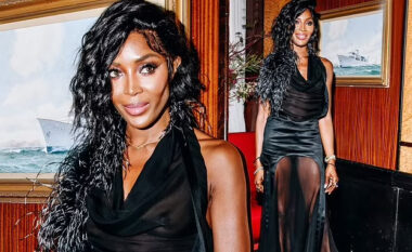 Naomi Campbell merr vëmendjen me dukjen tërheqëse në të zeza në eventin “Harper’s Bazaar Icons Issue”