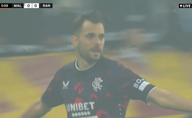 Nedim Bajrami shënon golin e parë te Rangers dhe atë në Ligën e Evropës