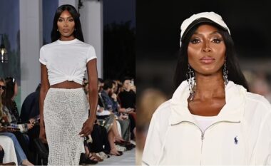 Naomi Campbell shfaq fizikun e saj prej supermodeleje në shfaqjen e Ralph Lauren