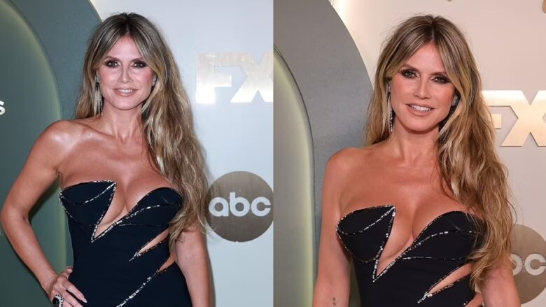 Heidi Klum mahnit me një fustan të zi, teksa merr pjesë në festën pas çmimeve “Emmy 2024”