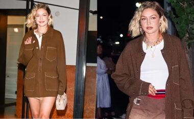 Gigi Hadid duket plot stil, teksa shijon një natë argëtuese vajzash në New York