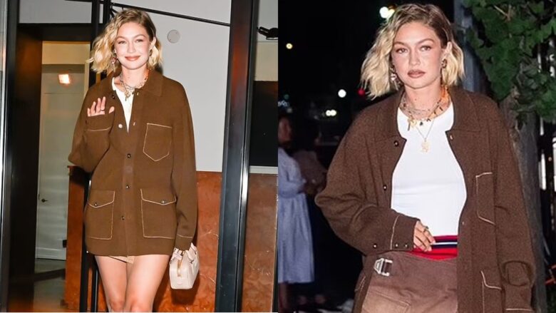 Gigi Hadid duket plot stil, teksa shijon një natë argëtuese vajzash në New York