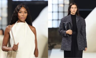 Naomi Campbell duket elegante në pistë me Irina Shayk në shfaqjen e Javës së Modës në Milano