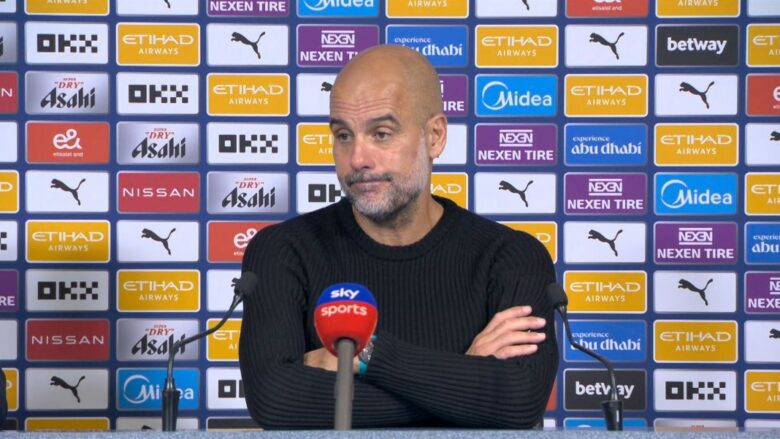 Guardiola befason me deklaratë – thotë se lojtarët e Man Cityt nuk do t’u binden urdhrave të gjyqtarit tash e tutje